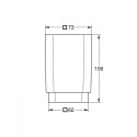 Stikla GROHE atlases kubs
