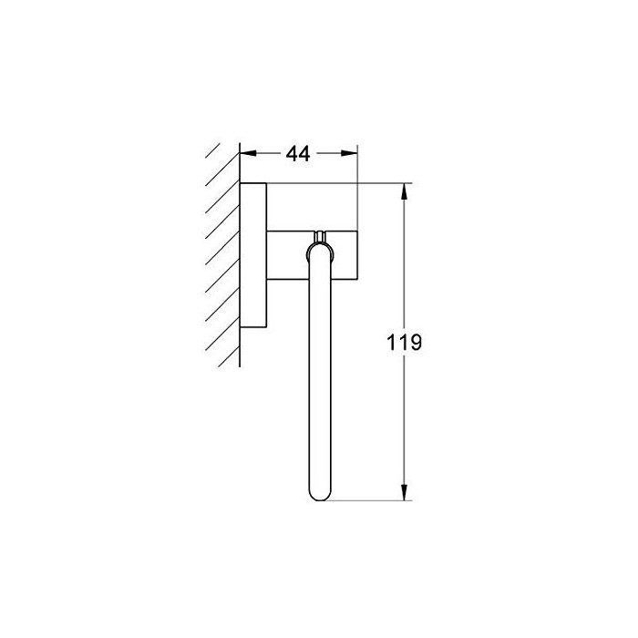 TUALETES PAPĪRA TURĒTĀJS GROHE Essentials, 40689001