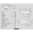 Стальная ванна KALDEWEI Saniform Plus 800 x 1800 мм, белая
