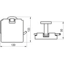 Toilet paper holder RAVAK Chrome