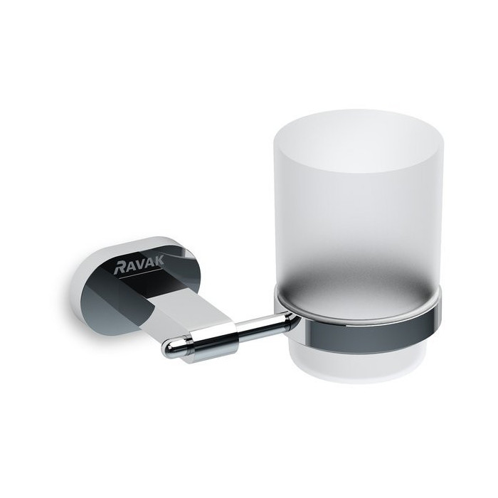 Holder with glass (hairy glass) RAVAK Chrome