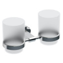 Holder with two glasses (matte glass) RAVAK Chrome