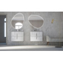 Mirror ornament is LED shovel 98 x 75 cm