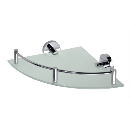 Corner glass shelf with curbs BEMETA Omega