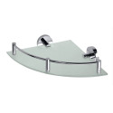 Corner glass shelf with curbs BEMETA Omega