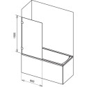 Jaga statsionaarset vanniseina RAVAK BVS1