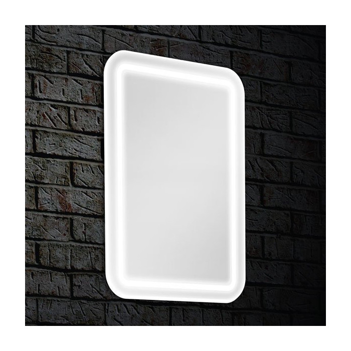 Spogulis ar LED lāpstu BLU Leon 80 x 60 cm