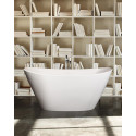Stone mass bathtub PAA Amore Silk, white, 850 x 1600 mm