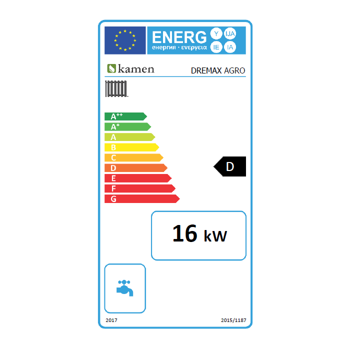 Tahkekütuse katel KAMEN Dremax 26 kW