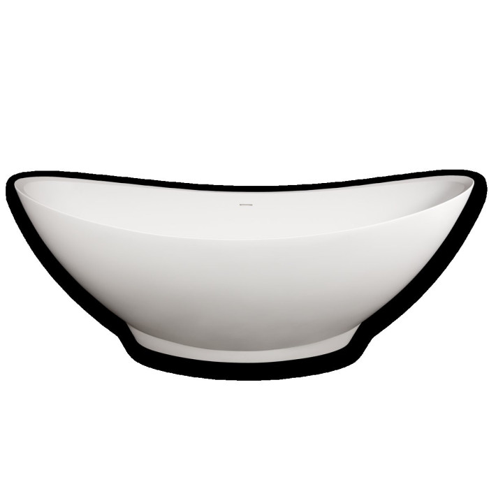 Stone masės vonia PAA Felice Silk, baltas, 830 x 1945 mm