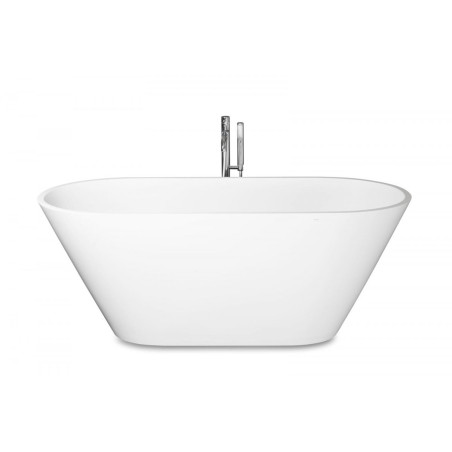 Akmens masas vanna PAA Deco Nudo Zīds, balta, 715 x 1655 mm