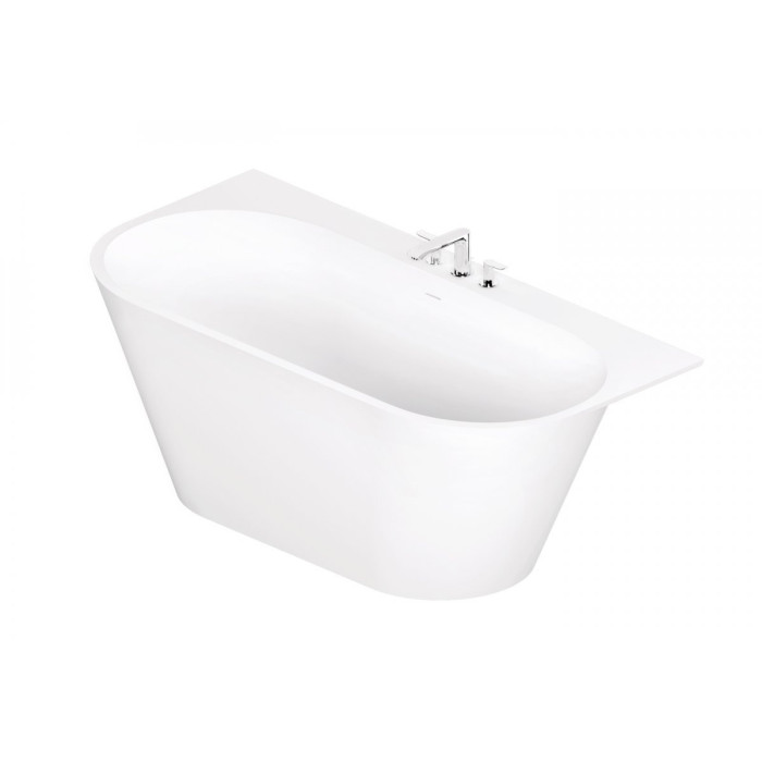 Akmens masas vanna PAA Deco Siena Zīds, balts, 810 x 1660 mm