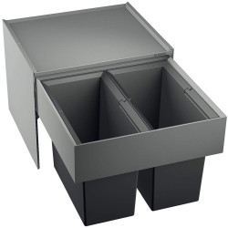 Waste sorting system for 50 cm cabinet BLANCO SELECT II 50/2, 2 x 19 l