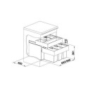 Jäätmete sorteerimissüsteem 60 cm kapile BLANCO SELECT II 60/3 Orga