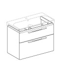 Apatinė spintelė su praustuv(2 stalčiai) GEBERIT Smyle 90 cm, blizgiai white
