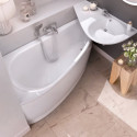 Acrylic Asymmetric Bath RAVAK Avocado