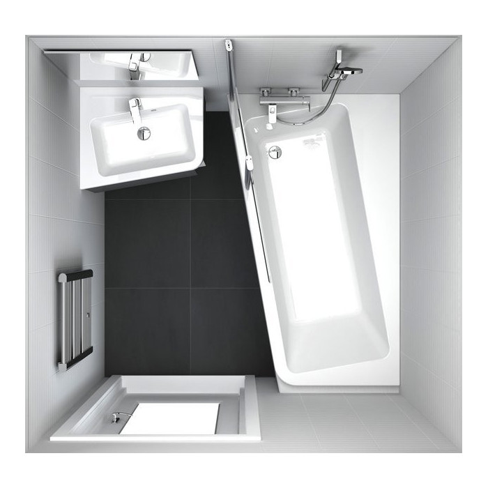 Acrylic asymmetric bath RAVAK 10°