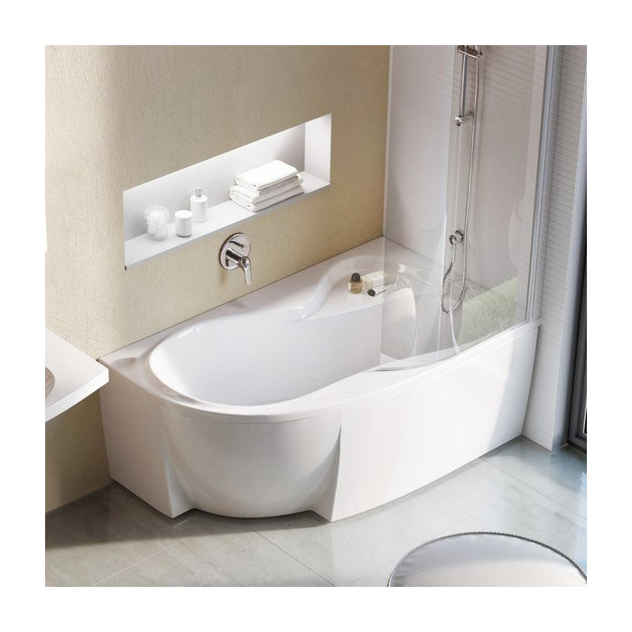 Acrylic asymmetric bath RAVAK Rosa 95