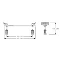 Fastening legs (for Kaldewei baths) MEPA