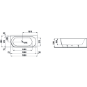 Прямоугольная ванна LAUFEN Pro 1800 x 800 мм (правая), H2449550000001