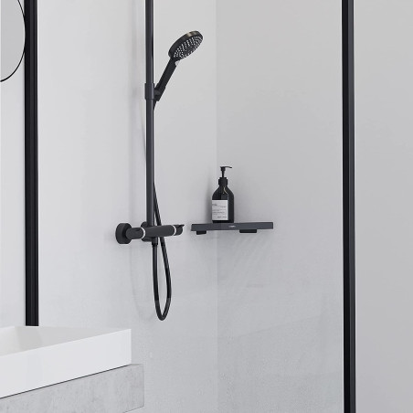 Stūra plaukts HANSGROHE AddStoris 41741670, Matt Black