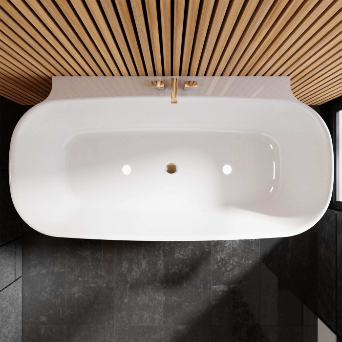 Ehitatud vastu seina kivivann VAYER Nova 2 1640 x 830