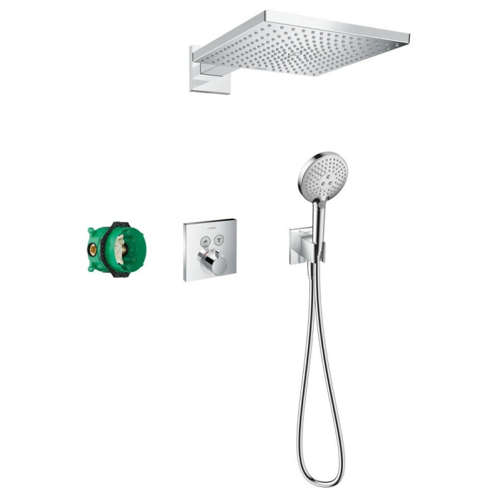 Seina sisse termostaatdušš 6 in 1 komplekt HANSGROHE Raindance E 300 1jet, 27952000