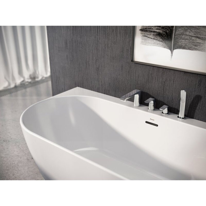 Acrylic Bath RAVAK FREEDOM W 1660 x 800 mm, with black siphon