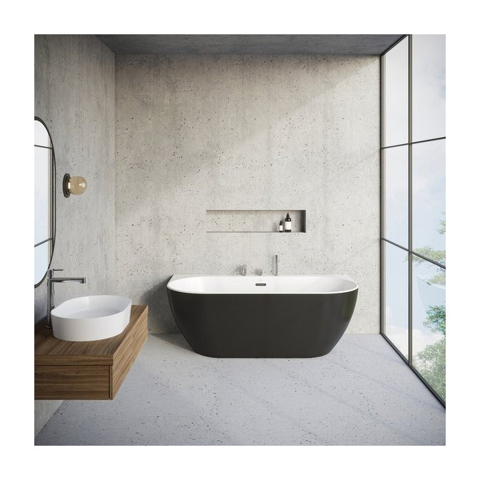 Akrila vanna RAVAK FREEDOM W 1660 x 800 mm, melna