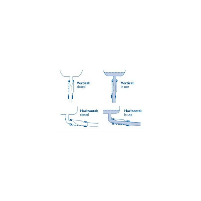 Kuiva tüüpi kanalisatsiooniklapp WAVIN HepvO 32 mm x 1 1/4"" keskel