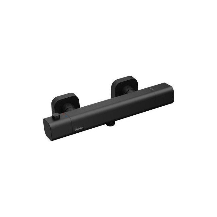 Термостатический смеситель для душа RAVAK 10° Free black