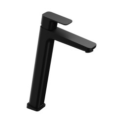 Izlietnes jaucējkrāns augsts bez apakšējā vārsta RAVAK 10° 244 mm Brīvs melns