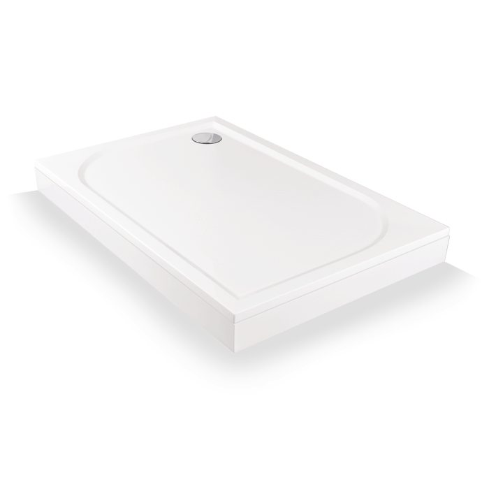 Shower tray BRASTA GLASS Linen 80 x 100 cm