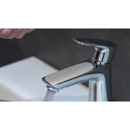Washbasin faucet with bottom valve HANSGROHE Talis E CoolStart 110, 71713000