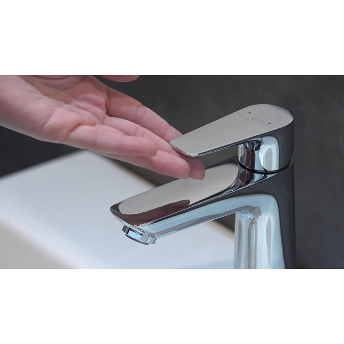 Смеситель для умывальника с нижним клапаном HANSGROHE Talis E CoolStart 110, 71713000