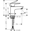 Valmusegisti HANSGROHE Talis E 80, 71706000