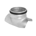 Ventilatsiooni sadulaharu ALNOR 200 x 100, stantsitud teras