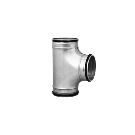 Ventilācijas tee ALNOR 315 / 90°, štancēts tērauds