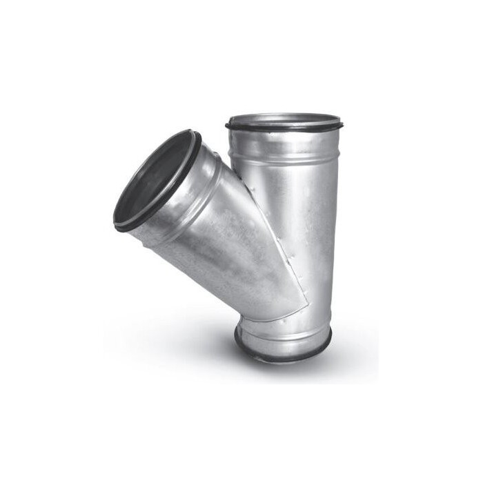 Ventilācijas tee ALNOR 125 x 125 x 125 / 45°