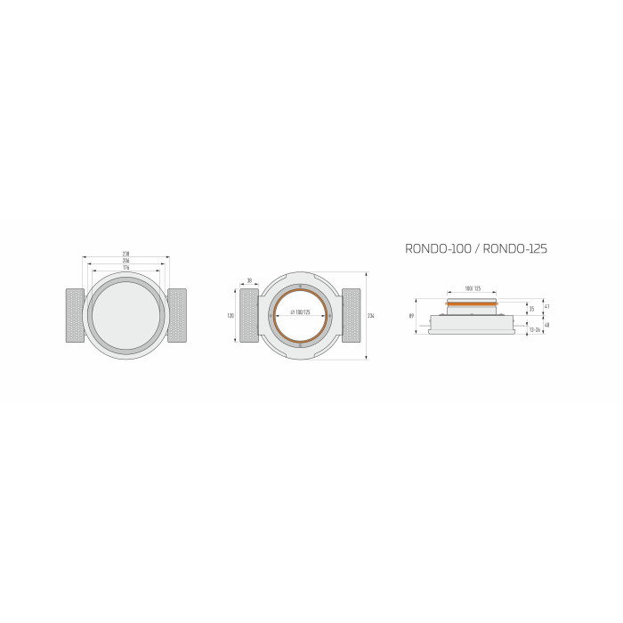 Loputushajuti ERGOVENT Rondo 100 mm