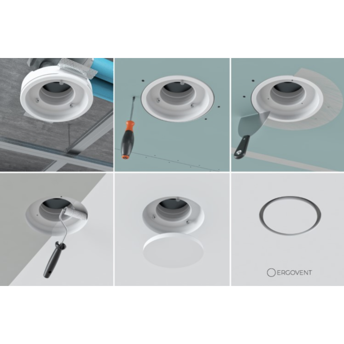 Loputushajuti ERGOVENT Rondo 100 mm