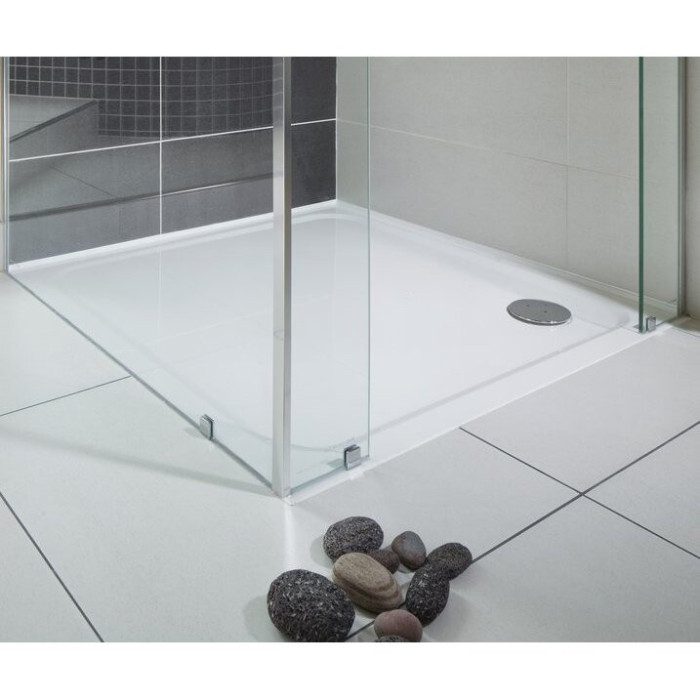 Dušo padėklas RAVAK Gigant Pro Chrome 120 x 80, balta