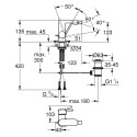 Bidē maisītājs ar apakšējo vārstu GROHE Plus, S-izmērs, 33241003