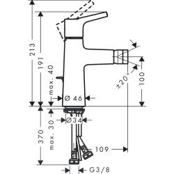 Bideemikser HANSGROHE Talis S, 72200000
