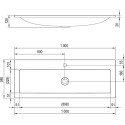 Izlietne RAVAK Clear 1000 mm