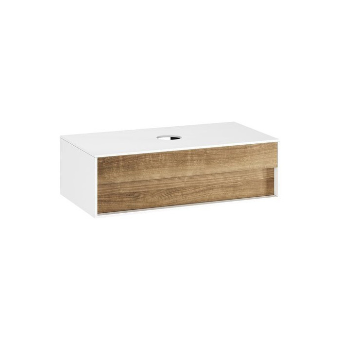 Тумба для умывальника RAVAK Step SD 1000, белый/ryeton