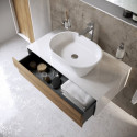 Тумба для умывальника RAVAK Step SD 1000, белый/ryeton