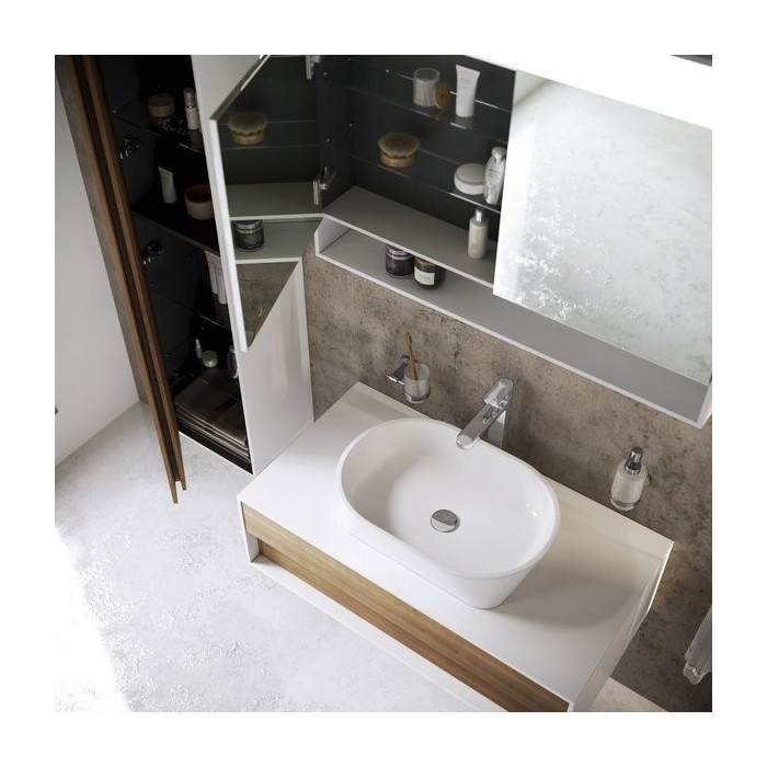Valamukapp RAVAK Step SD 1000, valge/rukis