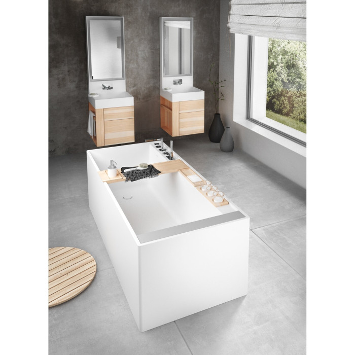 Stone masės vonia PAA Infinity, balta, 795 x 1795 mm