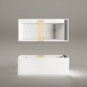 Kivimassivann PAA Infinity, valge, 795 x 1795 mm